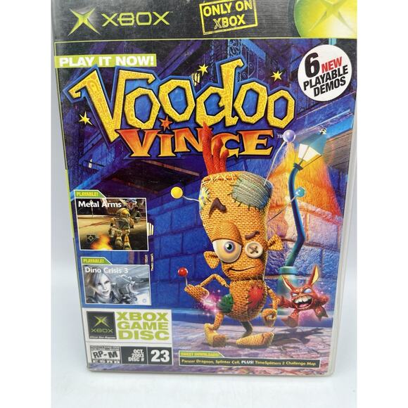 Voodoo Vince Xbox Demo Video Game Disc October 2003 - Picture 1 of 7